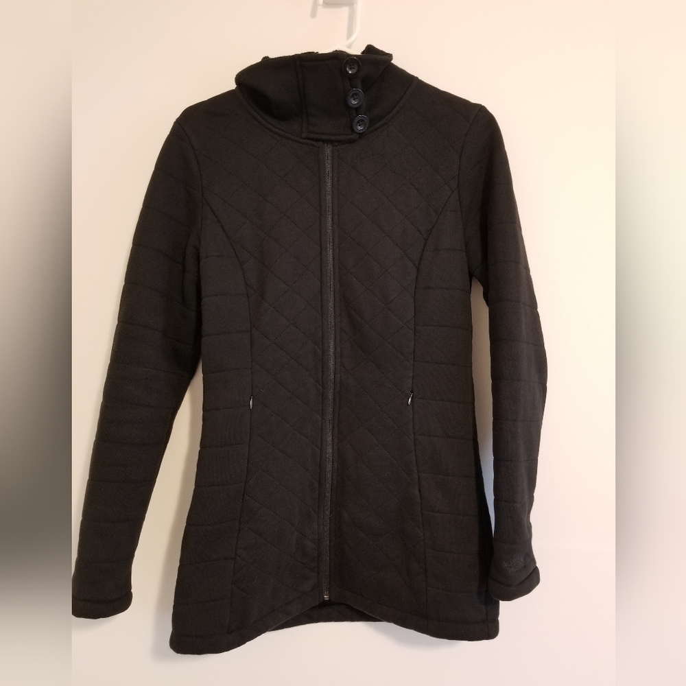 The North Face Women's Size S  Black Caroluna Quilted Fleece Jacket